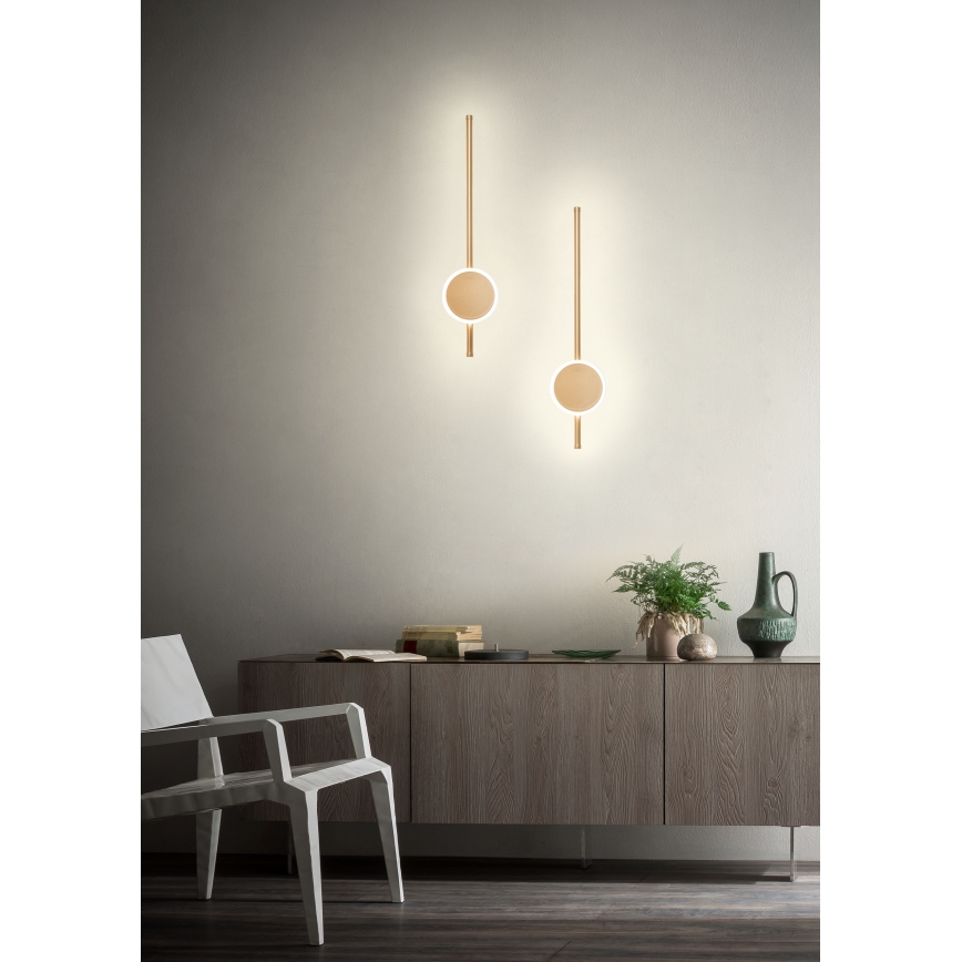 Redo 01-2700 - LED wand verlichting DIAZ LED/18W/230V CRI 90 goud