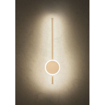 Redo 01-2700 - LED wand verlichting DIAZ LED/18W/230V CRI 90 goud