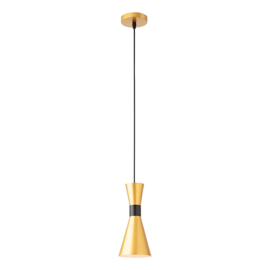 Redo 01-2710 - Hanglamp aan een koord KILT 1xE27/42W/230V diameter 12 cm goud
