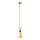 Redo 01-2710 - Hanglamp aan een koord KILT 1xE27/42W/230V diameter 12 cm goud