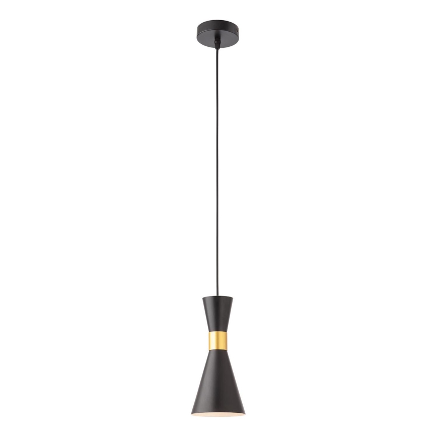 Redo 01-2711 - Hanglamp aan een koord KILT 1xE27/42W/230V diameter 12 cm zwart