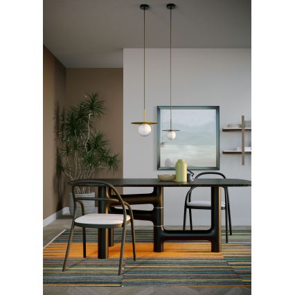 Redo 01-2728 - Hanglamp aan een koord PLATO 1xG9/10W/230V diameter 20 cm zwart