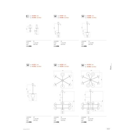 Redo 01-2728 - Hanglamp aan een koord PLATO 1xG9/10W/230V diameter 20 cm zwart