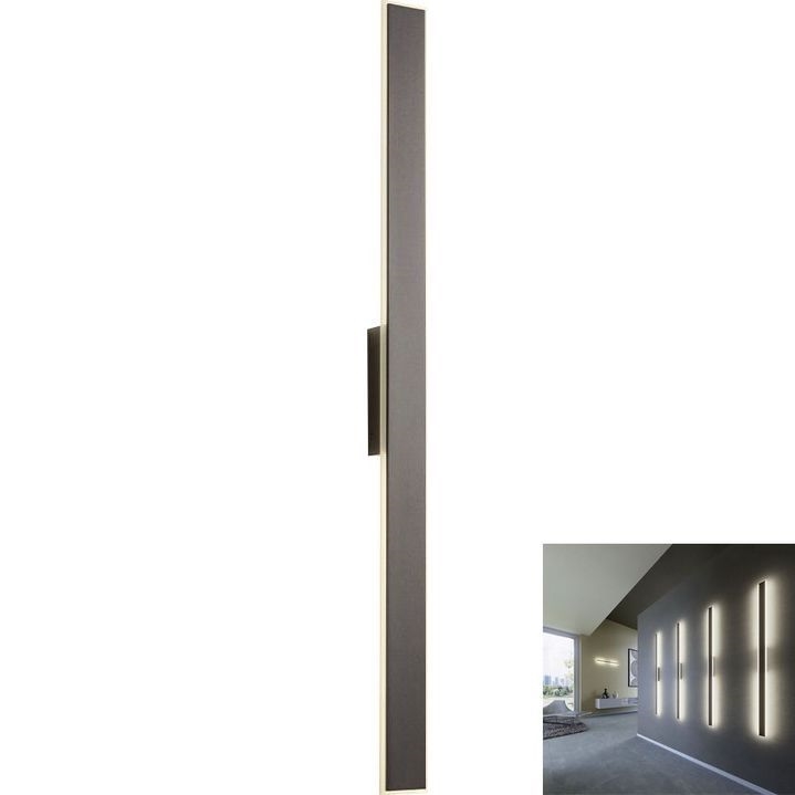 Redo 01-2769 - LED wand verlichting WAPI LED/23W/230V 90,5 cm zwart