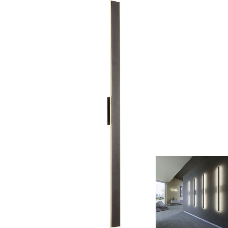 Redo 01-2771 - LED wand verlichting WAPI LED/30W/230V 119 cm zwart