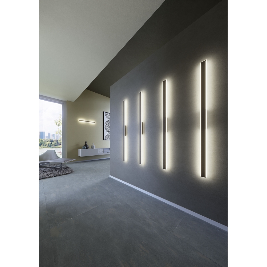 Redo 01-2771 - LED wand verlichting WAPI LED/30W/230V 119 cm zwart