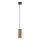 Redo 01-3476 - Hanglamp aan een koord BOOM 1xGU10/10W/230V diameter 7,6 cm bruin