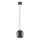 Redo 01-3477 - Hanglamp aan een koord BOOM 1xGU10/10W/230V diameter 12 cm zwart