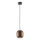 Redo 01-3479 - Hanglamp aan een koord BOOM 1xGU10/10W/230V diameter 12 cm bruin