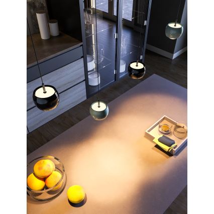 Redo 01-3551 - LED Hanglamp aan een koord AVES LED/12W/230V diameter 9,6 cm CRI 90 antraciet