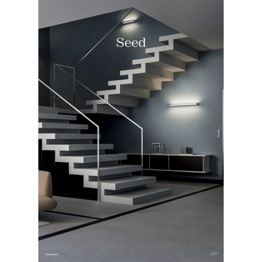Redo 01-3552 - LED wand verlichting SEED LED/15W/230V wit