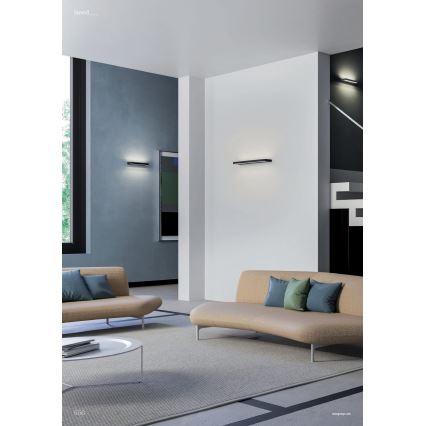 Redo 01-3553 - LED wand verlichting SEED LED/15W/230V zwart