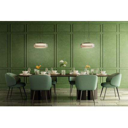 Redo 01-3592 - LED Hanglamp aan een koord SOLERA LED/36W/230V diameter 45 cm CRI 93 3000/4000K grijs