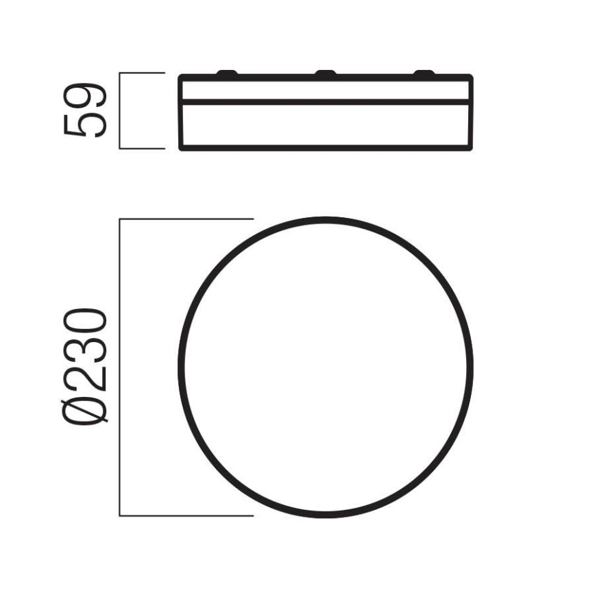 Redo 01-3727 - LED Badkamer plafondlamp FRISBI LED/12W/230V diameter 23 cm CRI 90 3000/4000K IP44 glanzend chroom