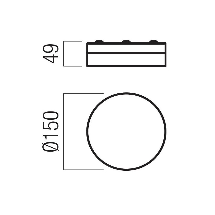 Redo 01-3729 - LED Badkamer plafondlamp FRISBI LED/8W/230V Ø 15 cm CRI 90 IP44 wit
