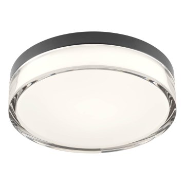 Redo 01-3735 - LED Badkamer plafondlamp FRISBI LED/12W/230V Ø 23 cm CRI 90 3000/4000K IP44 zwart