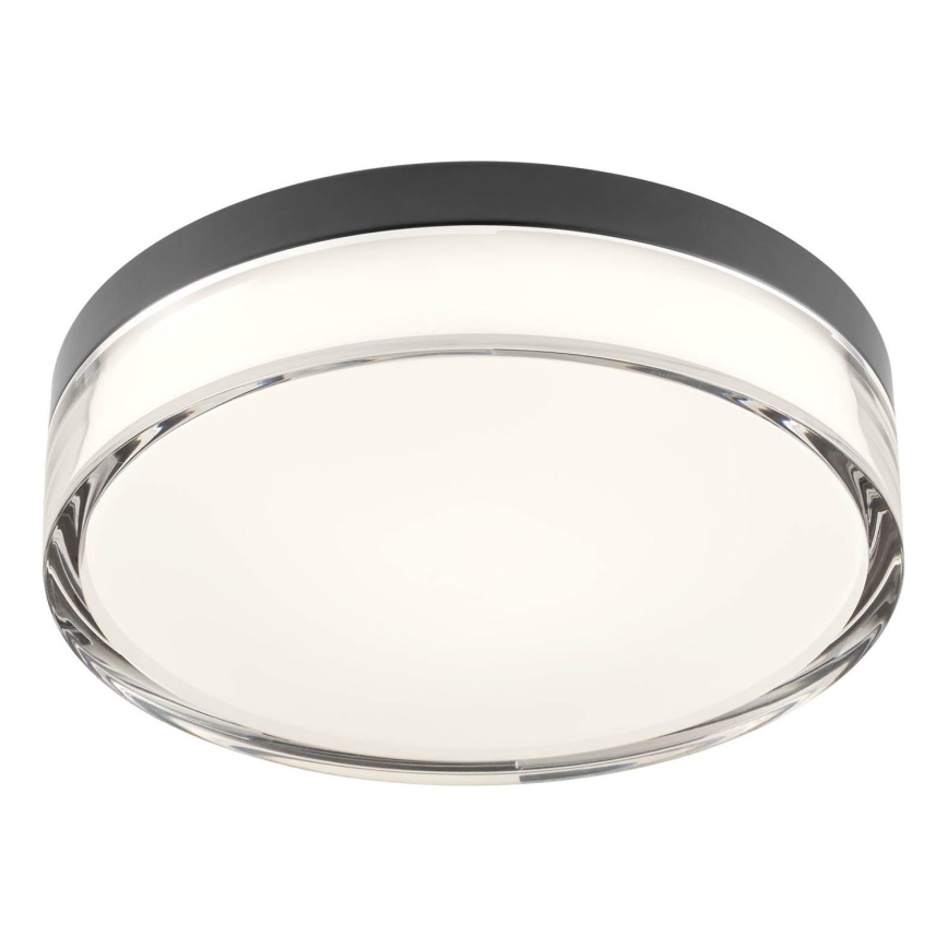 Redo 01-3735 - LED Badkamer plafondlamp FRISBI LED/12W/230V Ø 23 cm CRI 90 3000/4000K IP44 zwart