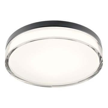 Redo 01-3736 - LED Badkamer plafondlamp FRISBI LED/18W/230V Ø 28 cm CRI 90 3000/4000K IP44 zwart