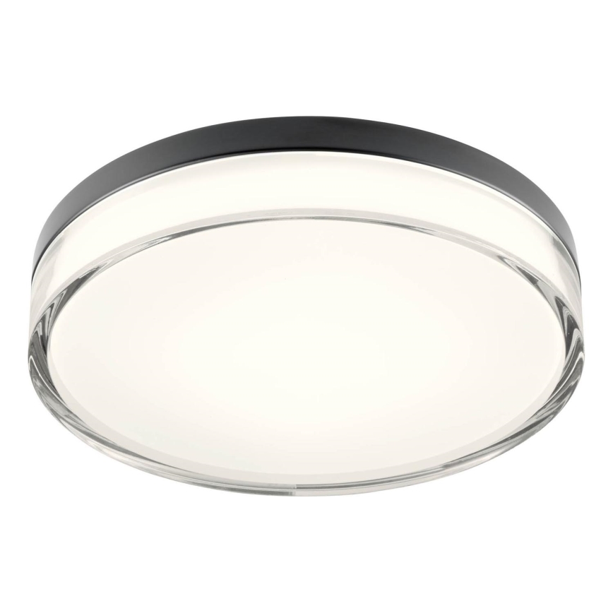 Redo 01-3736 - LED Badkamer plafondlamp FRISBI LED/18W/230V Ø 28 cm CRI 90 3000/4000K IP44 zwart