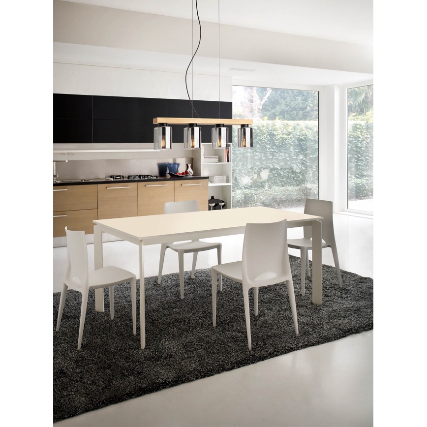 Redo 01-3986 - Hanglamp aan een koord ROTIS 4xE27/15W/230V