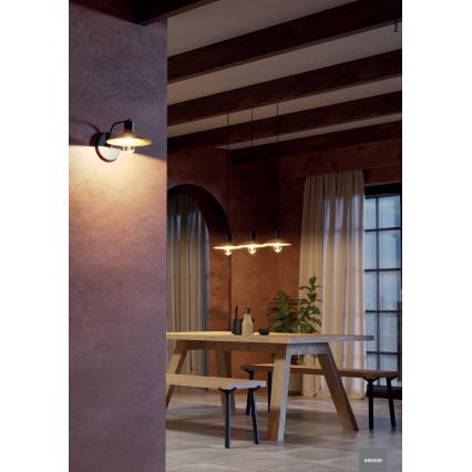 Redo 01-4055 - Hanglamp aan een koord FRESNO 1xE27/42W/230V diameter 40 cm