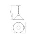 Redo 02-937 - Hanglamp aan ketting VERNER 1xE27/42W/230V