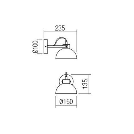 Redo 04-510 - Wandlamp kinderkamer EOLO 1xE27/42W/230V