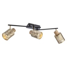 Redo 04-521 - Bevestigde hanglamp BASKET 3xE27/42W/230V brons