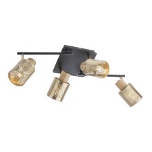 Redo 04-522 - Bevestigde hanglamp BASKET 4xE27/42W/230V brons