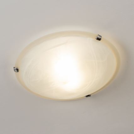 Redo 05-391 - Plafondlamp VIRGINIA 2xE27/42W/230V Ø 40 cm crèmekleurig