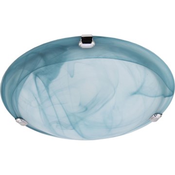 Redo 05-682 - Plafondlamp VIRGINIA 1xE27/42W/230V diameter 25 cm blauw