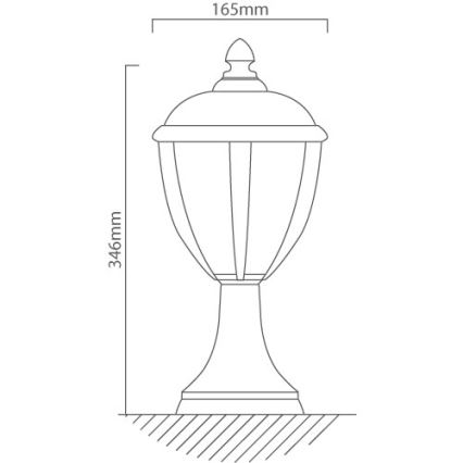 Redo 2604-3K BL - LED Buitenlamp UNITE LED/6,5W/230V IP44