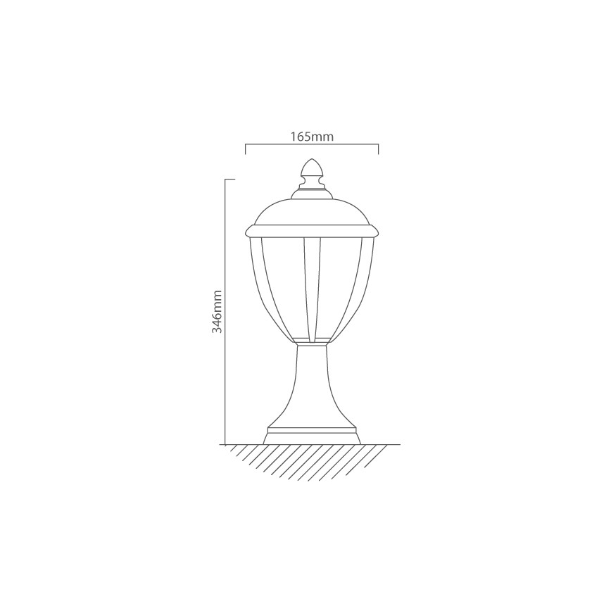 Redo 2604-3K BL - LED Buitenlamp UNITE LED/6,5W/230V IP44