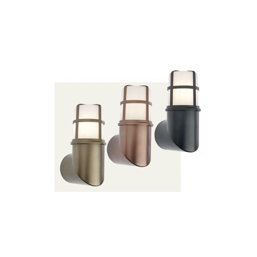 Redo 90197 - Wandlamp voor buiten TRITON 1xE27/28W/230V IP54 koper