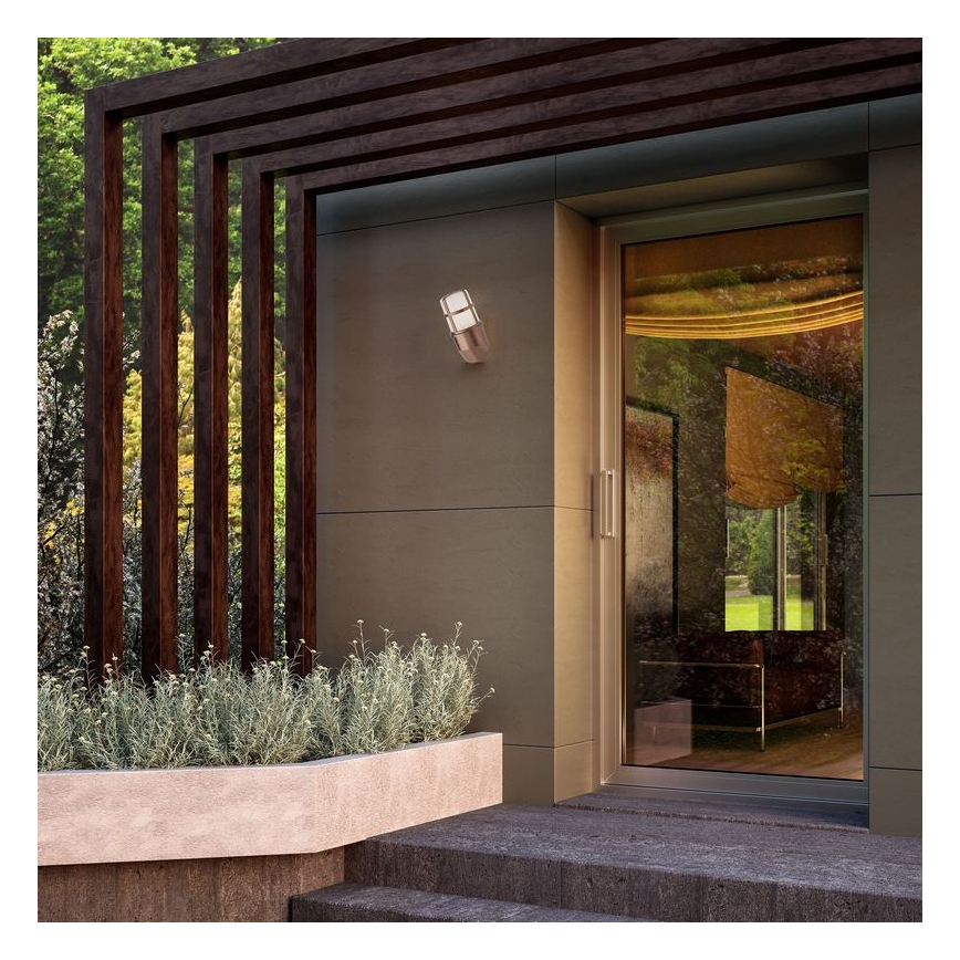 Redo 90203 - Wandlamp voor buiten TRITON 1xE27/28W/230V IP54 koper