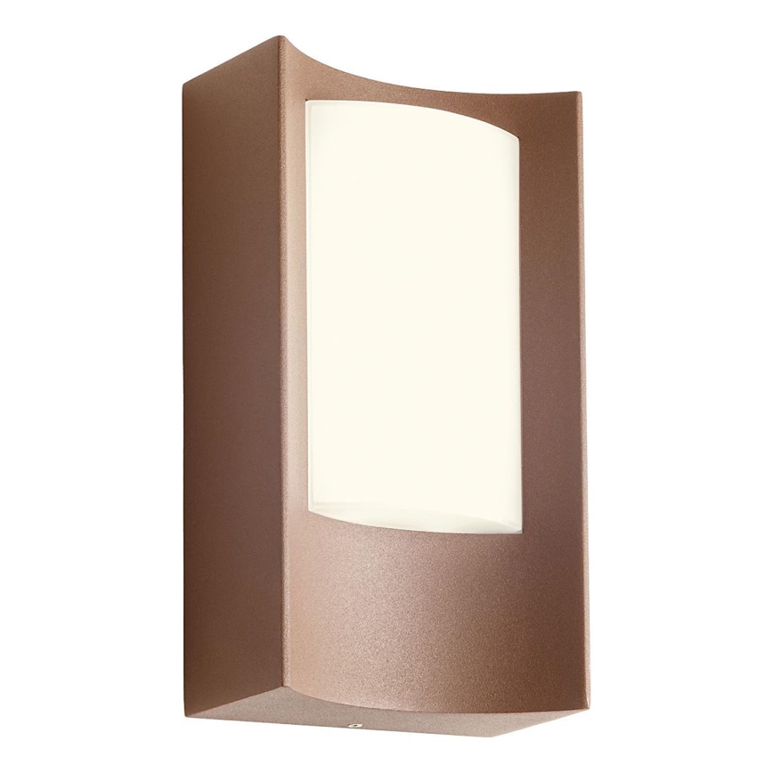 Redo 90484 - LED Wandlamp voor buiten WARP LED/8W/230V 3000K IP44 bruin