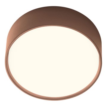 Redo 90496 - LED Plafondlamp voor buiten URANIA LED/10W/230V diameter 16 cm 3000K IP65 bruin