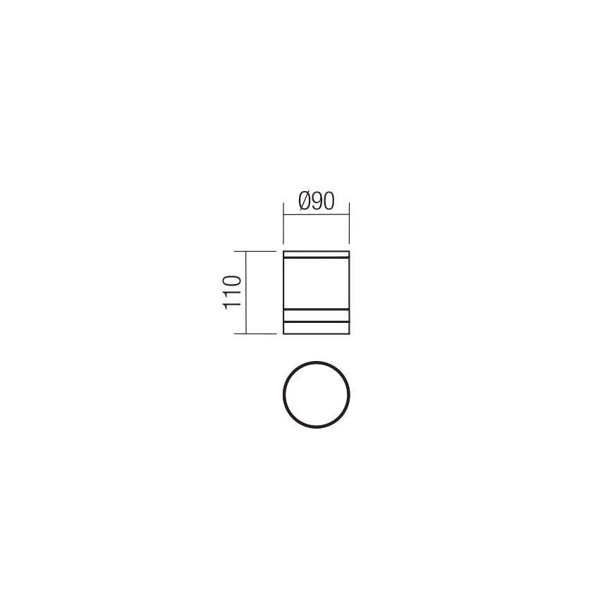 Redo 90519 - Plafondlamp voor buiten CARGO 1xGU10/28W/230V IP54 antraciet