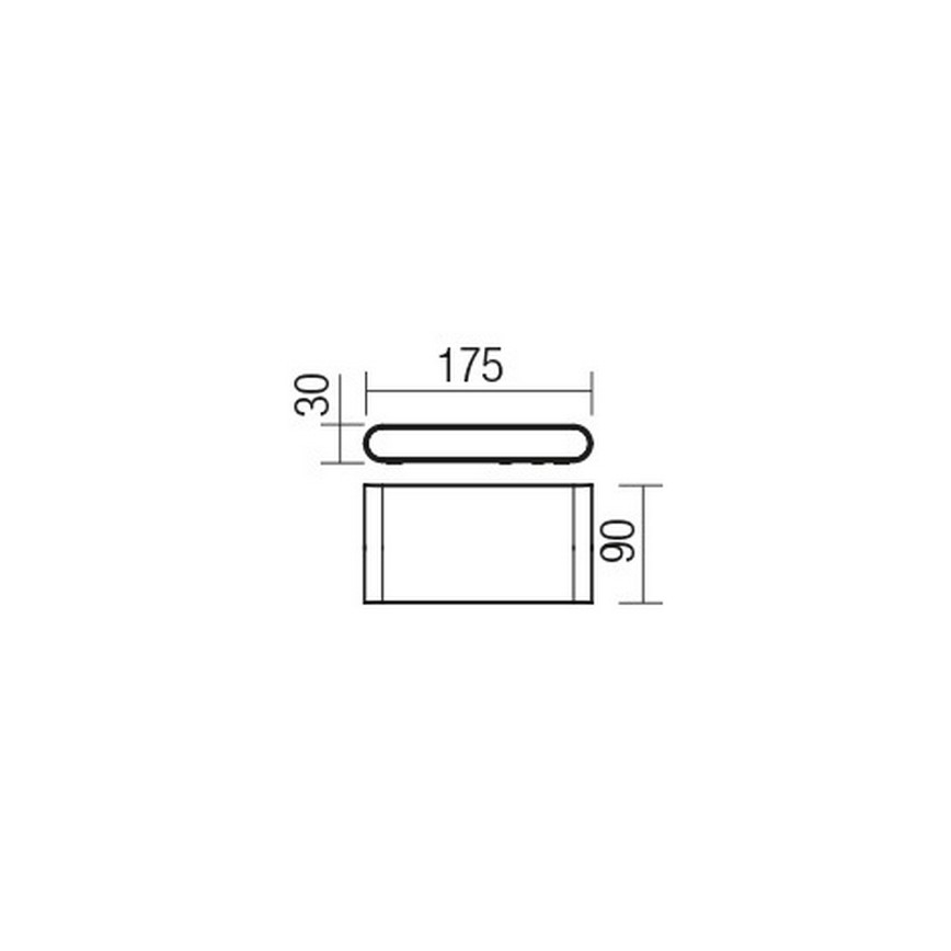 Redo 9054 - LED Wandlamp voor buiten POCKET LED/6W/230V IP54