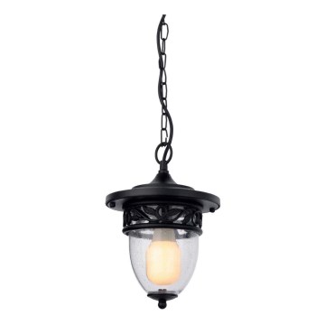 Redo 9399 - Buitenlamp aan ketting BASEL 1xE27/42W/230V IP44 zwart