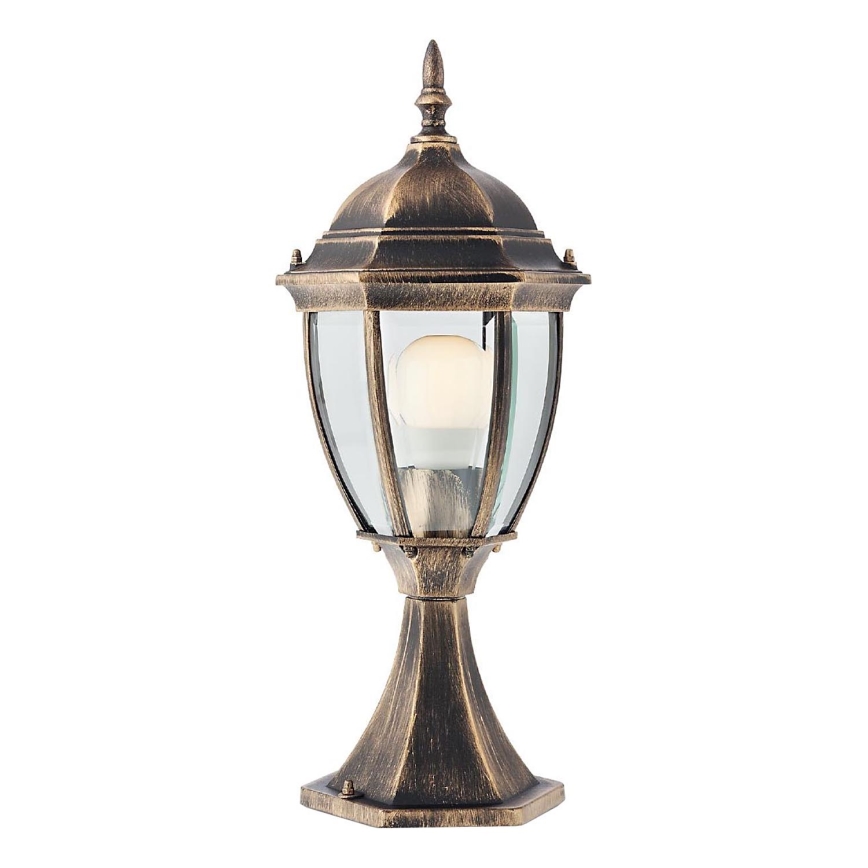 Redo 9606 - Buitenlamp SEVILLA 1xE27/42W/230V IP44 goud/patina