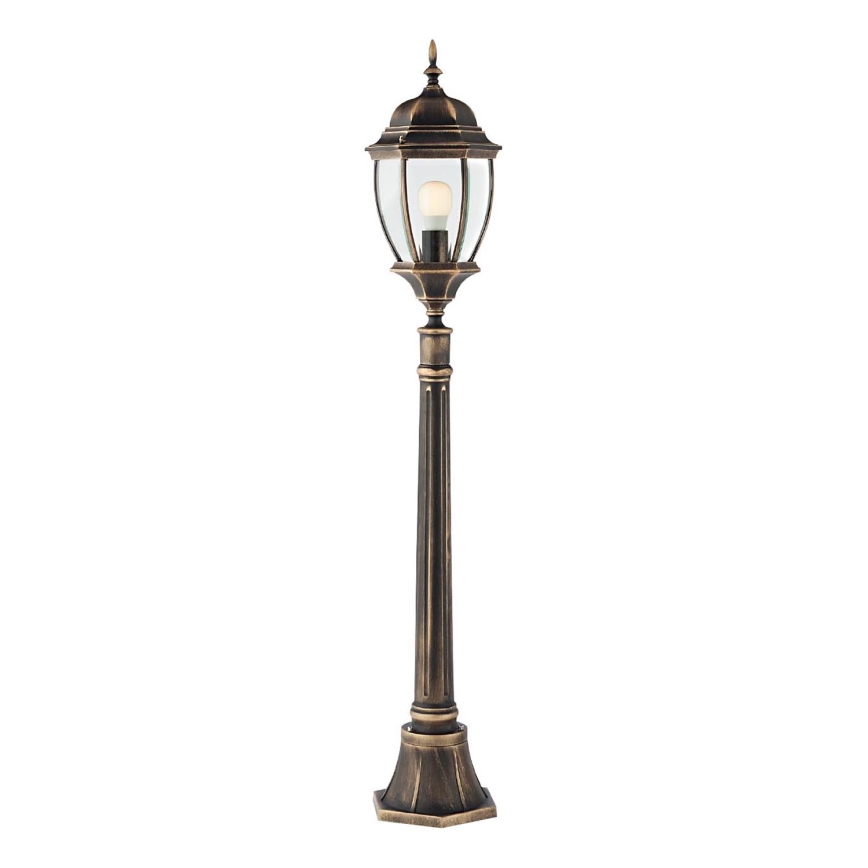 Redo 9608 - Buitenlamp SEVILLA 1xE27/42W/230V IP44 goud/patina