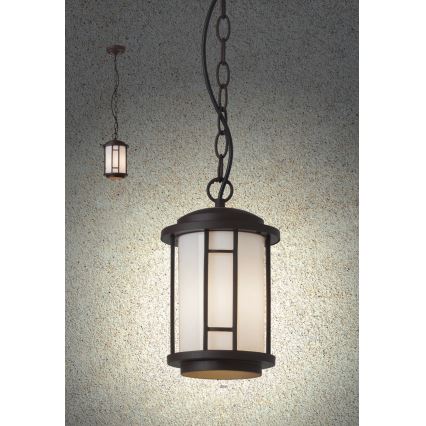 Redo 9956 - BRISTOL buitenhanglamp aan ketting 1xE27/42W/230V IP23
