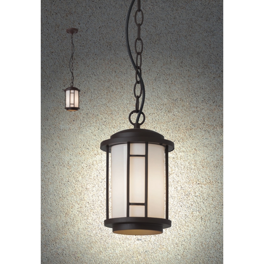 Redo 9956 - BRISTOL buitenhanglamp aan ketting 1xE27/42W/230V IP23