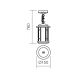 Redo 9956 - Hanglamp aan een ketting voor buiten BRISTOL 1xE327/42W230V IP23