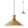 Redo - Goudkleurig Hanglamp aan koord KIMONO 1x E27 / 42W / 230V