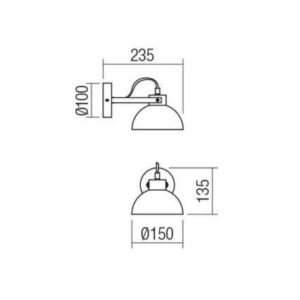 Redo - Wandlamp kinderkamer EOLO 1x E27 / 42W / 230V