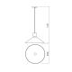 Redo - Witte Hanglamp aan koord KIMONO 1x E27 / 42W / 230V
