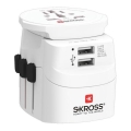 Reisadapter PRO Light USB 2A - Wereld, VK+VS+AUS/CN 2x USB-A 12W