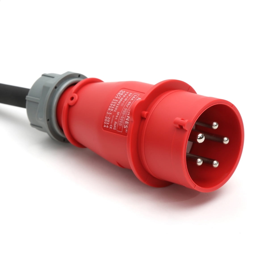 Reislaadstation voor elektrische auto's EV/PHEV AC Type 2 16A/400V 22kW IP55 5m + adapter 230V 3,7kW + Etui